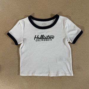 Hollister White/Navy T-shirt